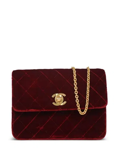 Pre-owned Chanel 1995 Quilted-design Shoulder Bag In Red