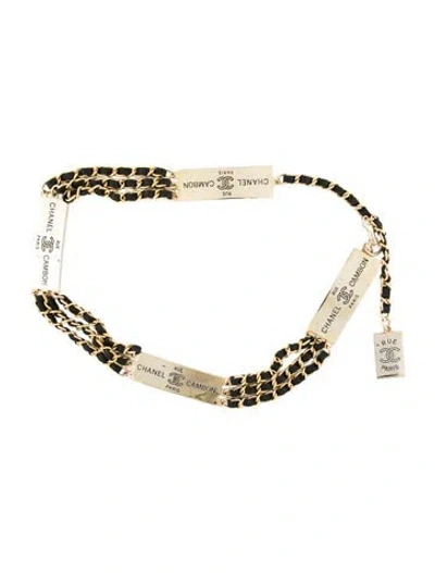 Pre-owned Chanel 1995 Rue Cambon Chain-link Belt In Multi