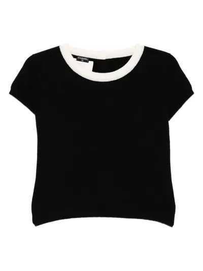 Pre-owned Chanel 1995 Short-sleeved Top In Black