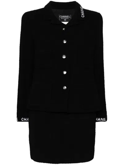 Pre-owned Chanel 1995 Skirt Suit In 黑色