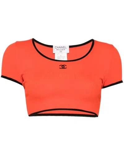 Pre-owned Chanel 1995 T-shirt In 红色
