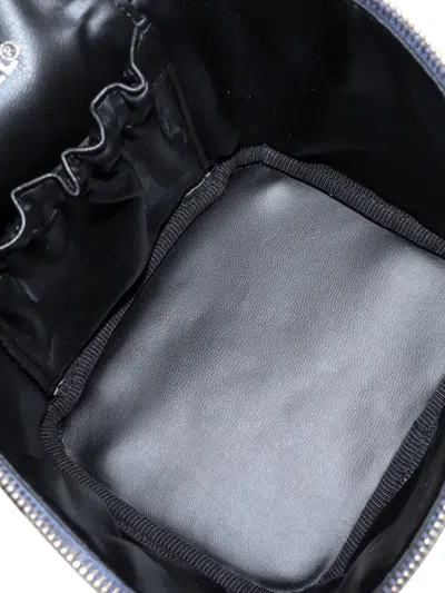 Pre-owned Chanel 1996-1997 Cc Denim Vanity Bag In Blue