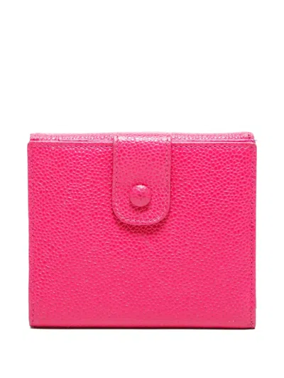 Pre-owned Chanel 1996-1997 Interlocking-cc Wallet In Pink