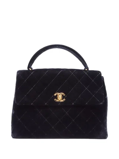 Pre-owned Chanel 1996-1997 Kelly Handbag In Black
