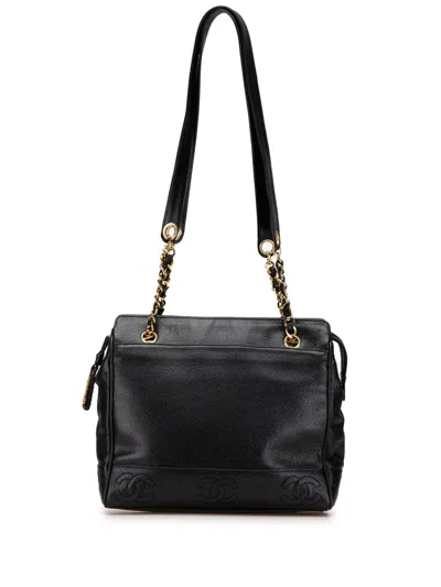 Pre-owned Chanel 1996-1997 Triple Cc Caviar Shoulder Bag