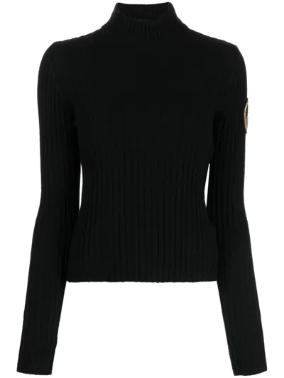 Pre-owned Chanel 1996 Bead-embellished Cashmere Jumper In Black