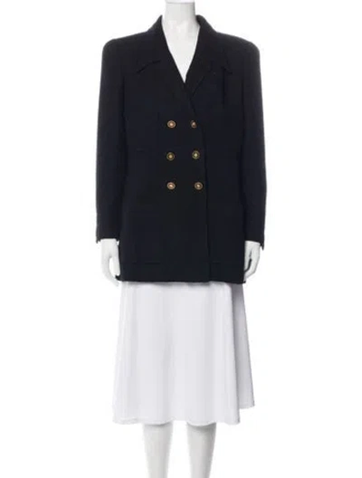 Pre-owned Chanel 1996 Boutique Blazer In Blue