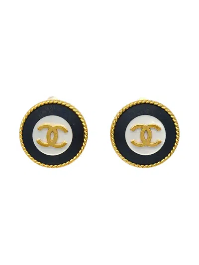Pre-owned Chanel 1996 Cc Clip-on Earrings