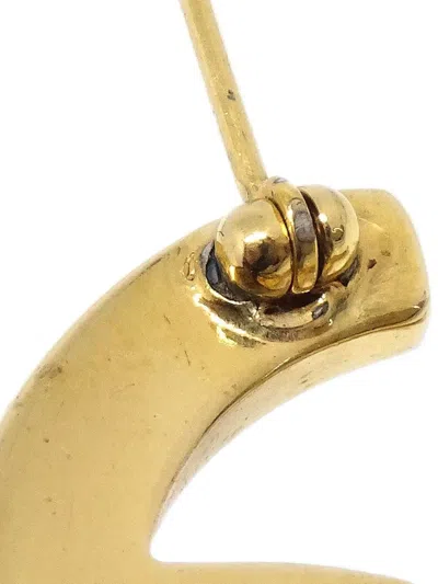 Pre-owned Chanel 1996 Interlocking Cc Turn-lock Brooch In Gold