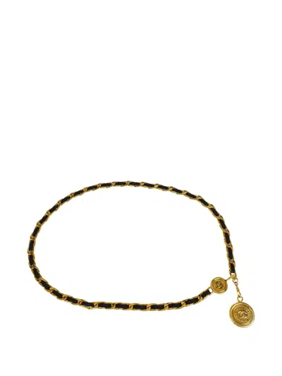 Pre-owned Chanel 1996 Medallion Chain Belt