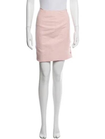 Pre-owned Chanel 1996 Mini Skirt In Pink
