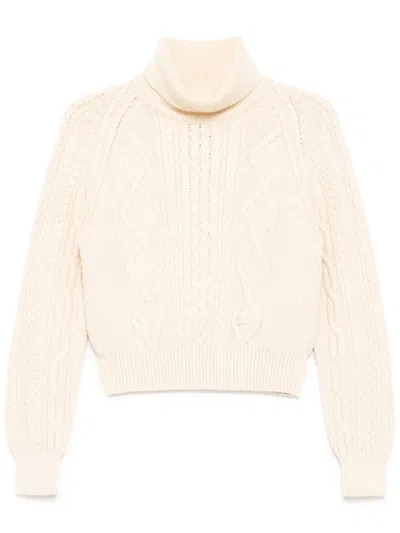 Pre-owned Chanel 1996 Roll-neck Jumper In White