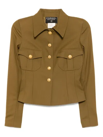 Pre-owned Chanel 1996 Single-breasted Jacket In Brown