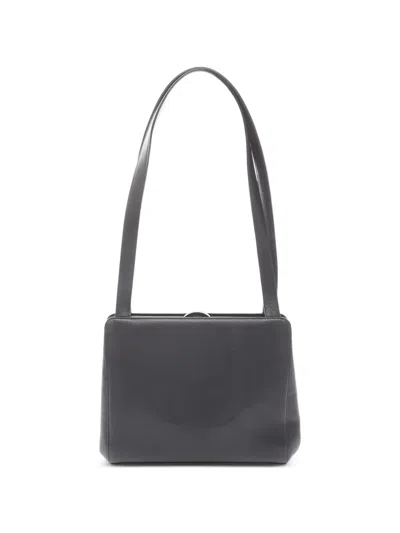 Pre-owned Chanel 1997-1999 Cocomark Leather Shoulder Bag In Black