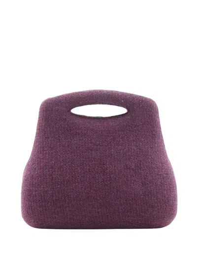 Pre-owned Chanel 1997-1999 Jersey Millennium 2005 Hard Case Hip Bag Satchel In Purple