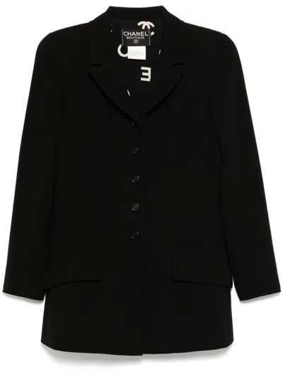 Pre-owned Chanel 1997 Single Breasted Jacket In 黑色