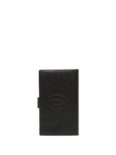 Pre-owned Chanel 1997 Cc Bi-fold Wallet In Black