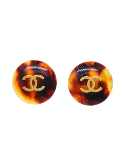 Pre-owned Chanel 1997 Cc Clip-on Earrings