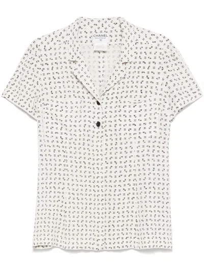 Pre-owned Chanel 1997 Cc Shirt In White