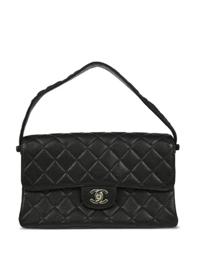 Pre-owned Chanel 1997 Classic Flap Shoulder Bag In Black
