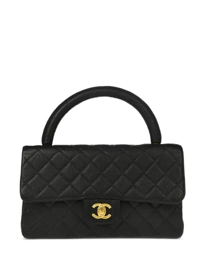 Pre-owned Chanel 1997 Diamond-quilted Handbag In Black
