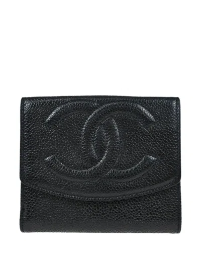 Pre-owned Chanel 1997 Leather Bifold Wallet