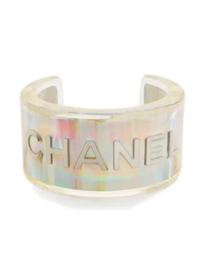 Pre-owned Chanel 1997 Logo Bracelet In Neutral