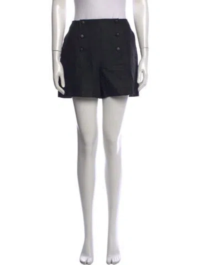 Pre-owned Chanel 1997 Mini Shorts In Black
