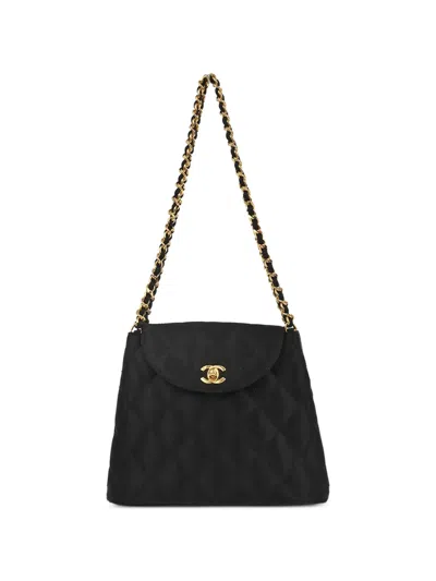 Chanel 1997 Quilted Chain-strap Handbag In Black