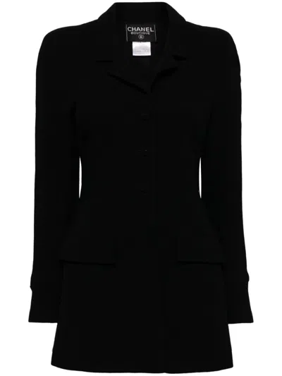 Pre-owned Chanel 1997 Single-breasted Blazer In Black