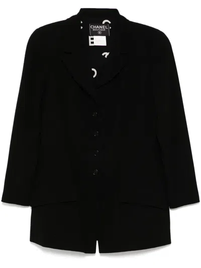 Pre-owned Chanel 1997 Single-breasted Jacket In Black