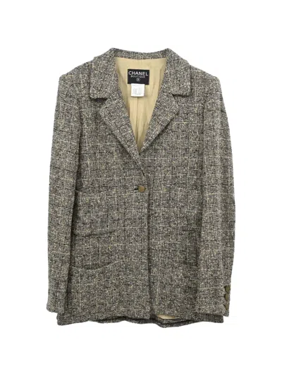 Pre-owned Chanel 1997 Single-breasted Blazer In Brown