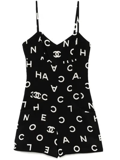 Pre-owned Chanel 1997 Sleeveless Dress In Black