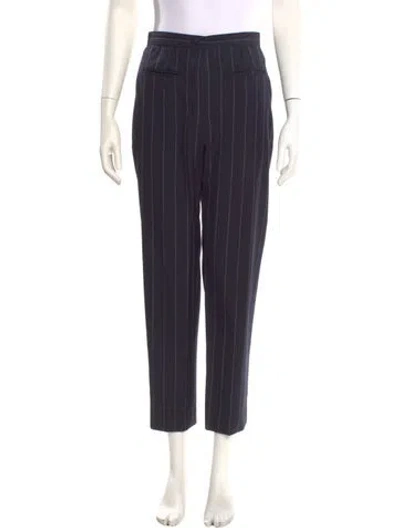 Pre-owned Chanel 1997 Straight Leg Pants In Blue