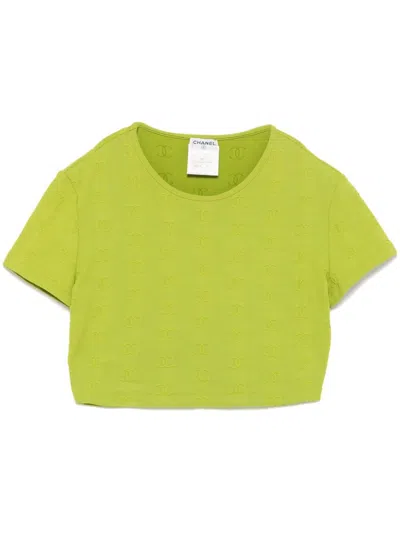 Pre-owned Chanel 1997 T-shirt In 绿色