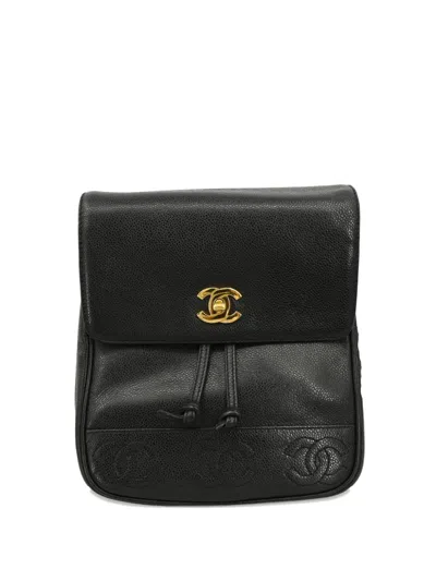 Pre-owned Chanel 1997 Triple Cc Backpack