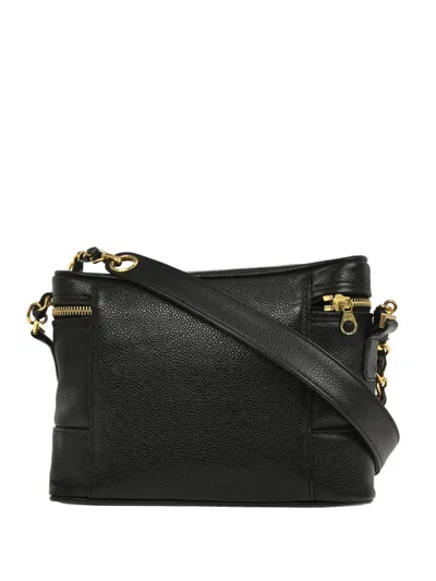 Pre-owned Chanel 1997 Triple Cc-logo Shoulder Bag In Black