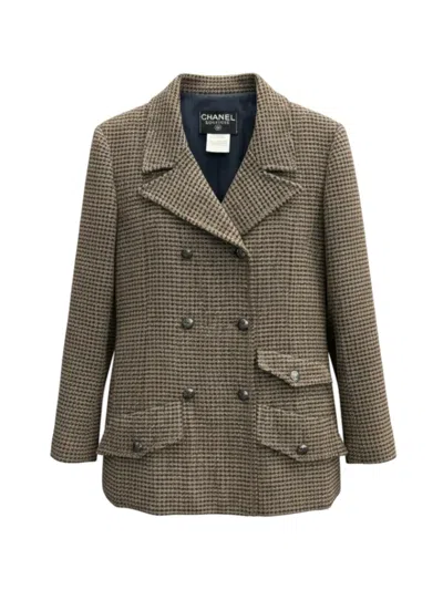 Pre-owned Chanel 1997 Tweed Jacket In Neutral