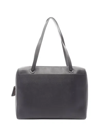 Pre-owned Chanel 1997-1999 Caviar Skin Tote Bag In Black