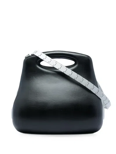 Pre-owned Chanel 1997-1999 Lambskin Millennium 2005 Hard Case Bag Satchel In Black