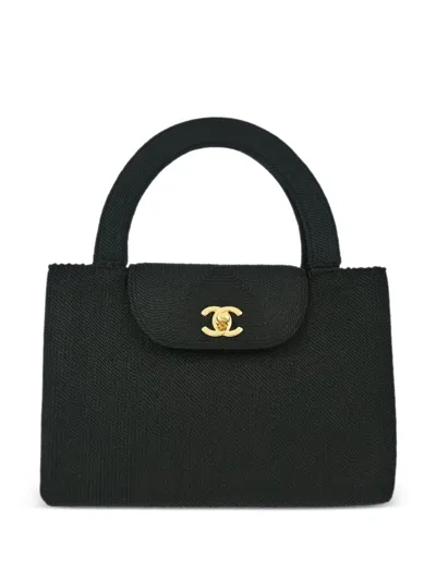 Pre-owned Chanel 1998 Rope Kelly Handbag In ブラック