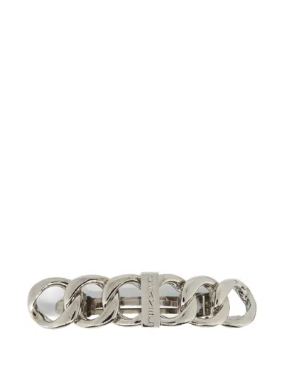 Pre-owned Chanel 1998 Chain Hair Clip In 银色