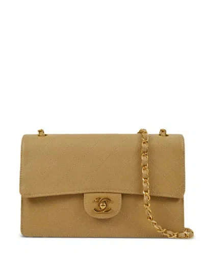Pre-owned Chanel 1998 Classic Flap Shoulder Bag In Neutrals