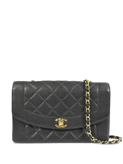 Pre-owned Chanel 1998 Diana Shoulder Bag In Black