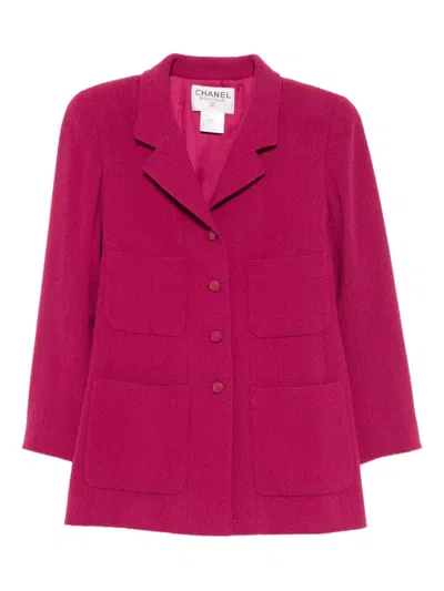 Pre-owned Chanel 1998 Single-breasted Jacket In Pink