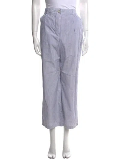 Pre-owned Chanel 1998 Wide Leg Pants In Blue