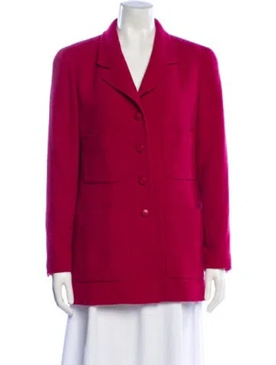 Pre-owned Chanel 1998 Wool Blazer In Pink