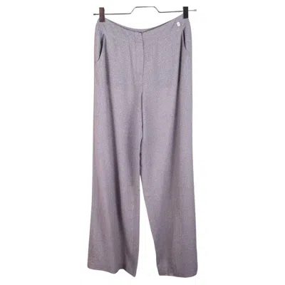 Pre-owned Chanel 1999 99s Trousers Cruise In Gray