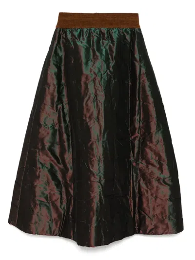 Pre-owned Chanel 1999 A-line Skirt In Black
