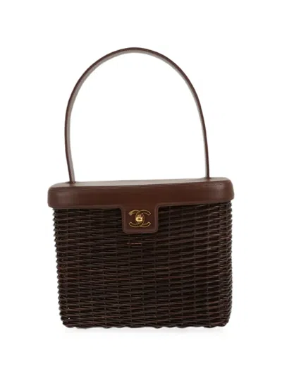 Pre-owned Chanel 1999 Cc Turn-lock Shoulder Bag In Brown